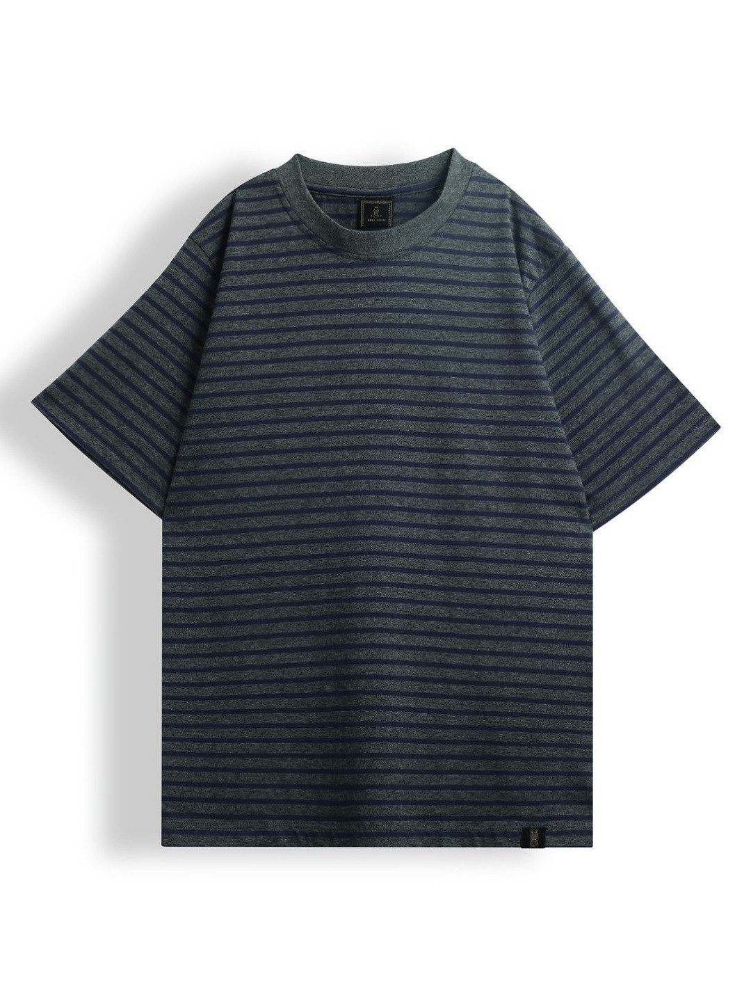 RARE ONES Boys Pack of 2 Striped Round Neck Cotton Relaxed Fit T-shirts