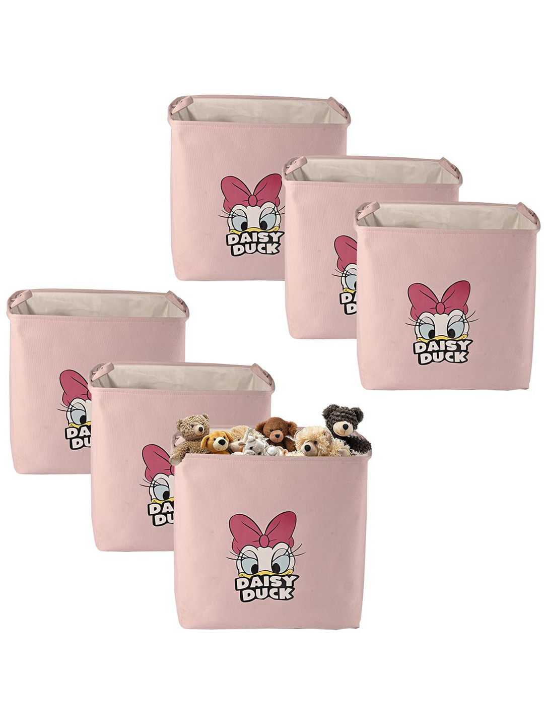 Aura 6-Pcs Pink Foldable Organisers 75 L