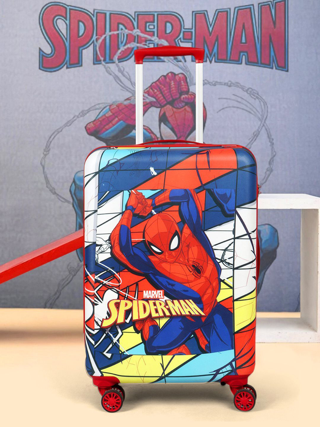 NOVEX Boys Printed Hard-Sided Medium Trolley Bag