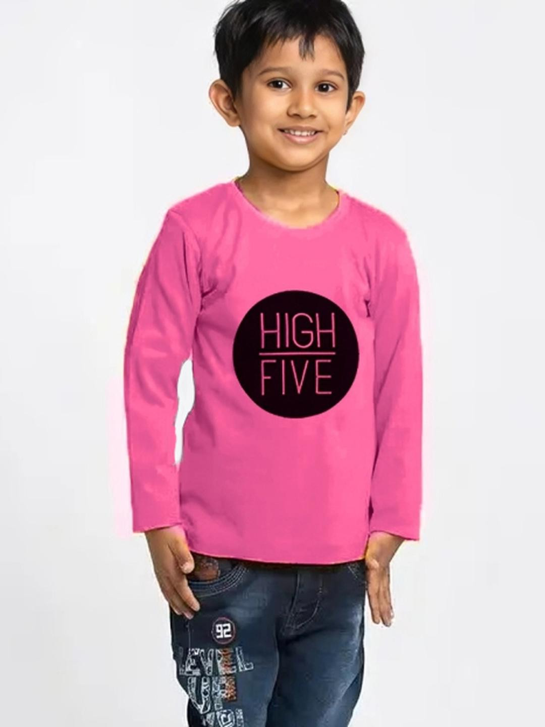 Hikuj Boys Typography Printed T-shirt