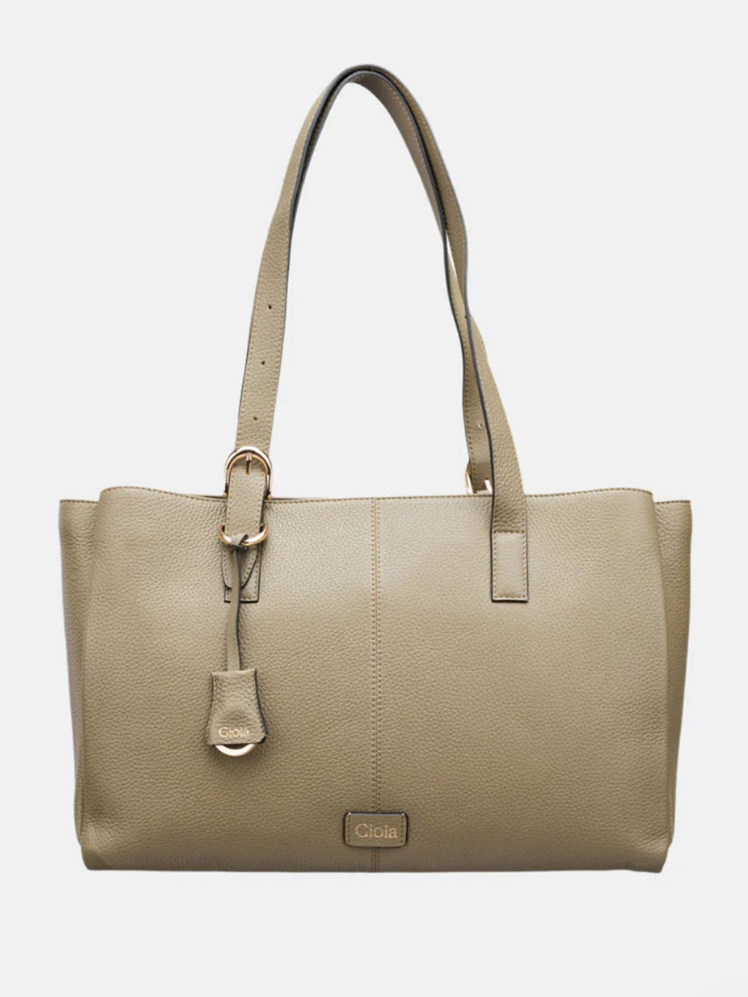 GIOIA Women Olive Leather Anna Large Tote Bag