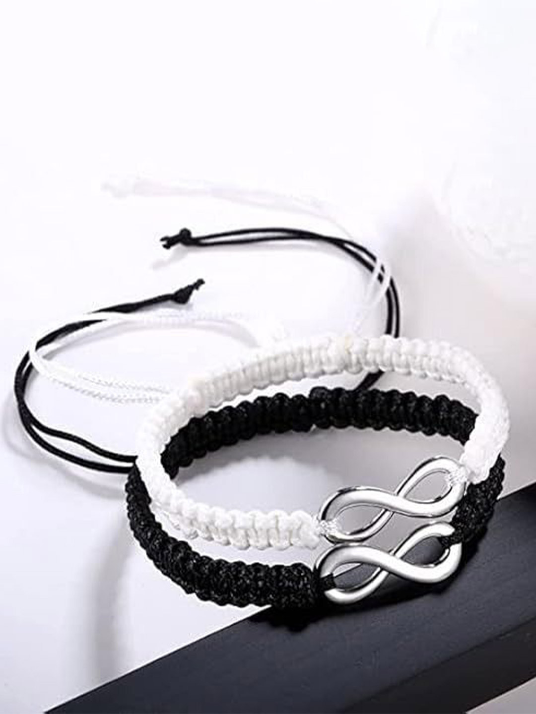 Lovemi Movements Unisex Set Of 2 Infinity Wraparound Bracelets