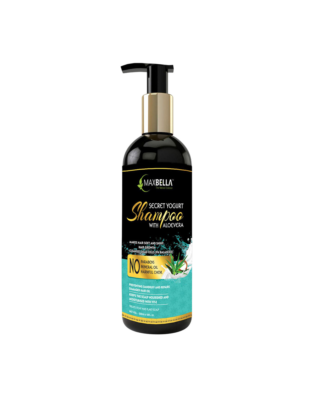 MaxBella Yogurt With Aloe Vera Shampoo For Deep Cleansing - 300 ml