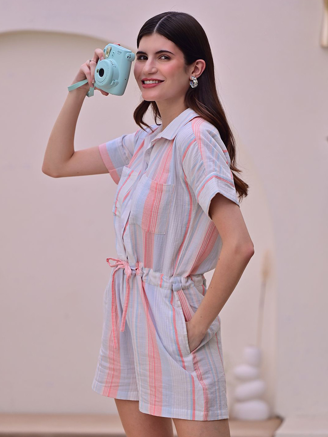 DL Woman Striped Jumpsuit