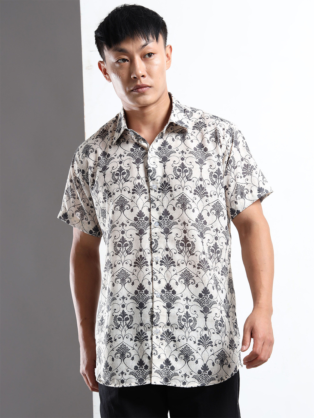 THE BEETEL HOUSE Vintage Ethnic Motifs Printed Casual Shirt