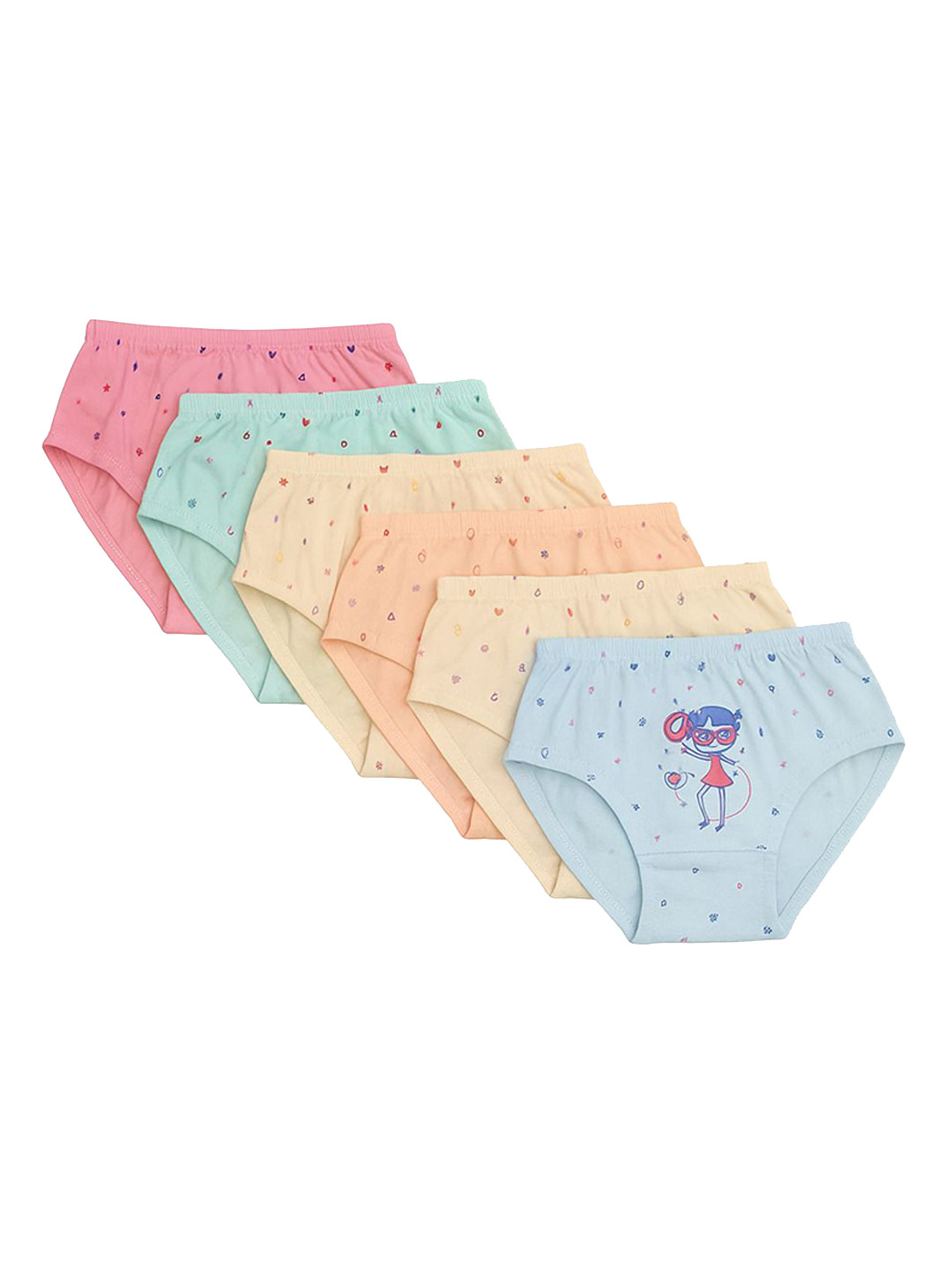 KIDBIRD Pack Of 3 Printed Basic Briefs V-Degin-Shorty-6003