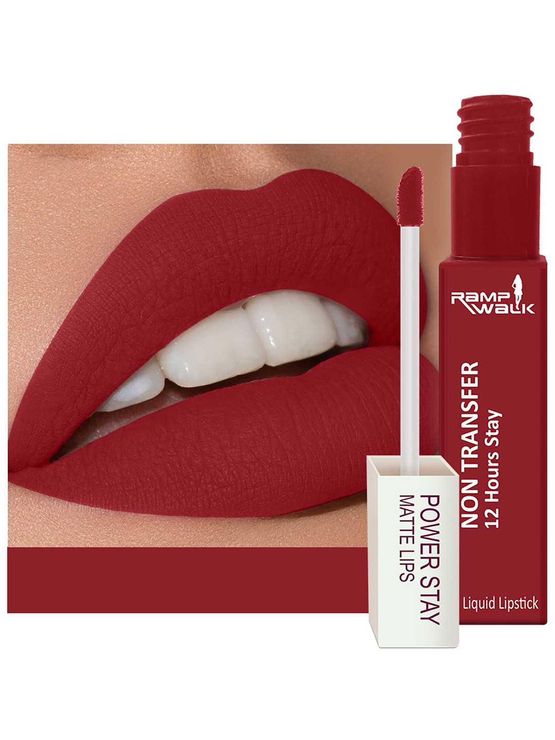 Ramp Walk Powerstay Non-Transfer Liquid Lipstick- 5 ml- Shade- 22