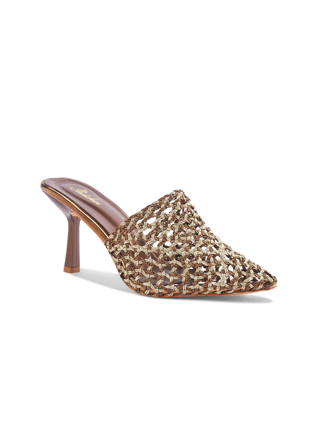 Padchin Stiletto Mules with Laser Cuts