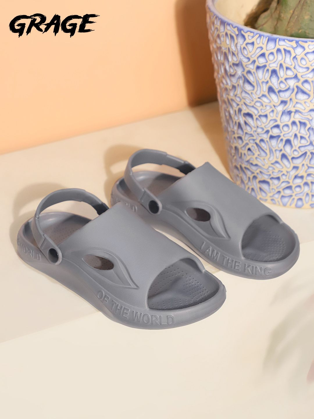 GRAGE Men Rubber Slingback Clogs