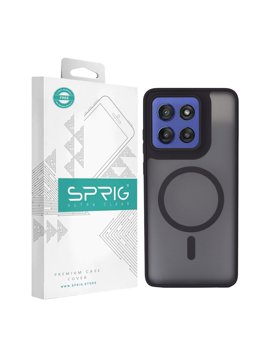 SPRIG Moto Edge 60 Stylus Translucent Magasafe Back Cover