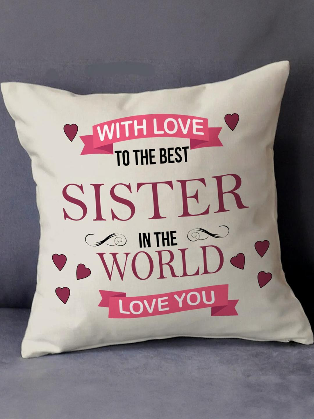 SKYTRENDS White Satin Square Cushion Covers