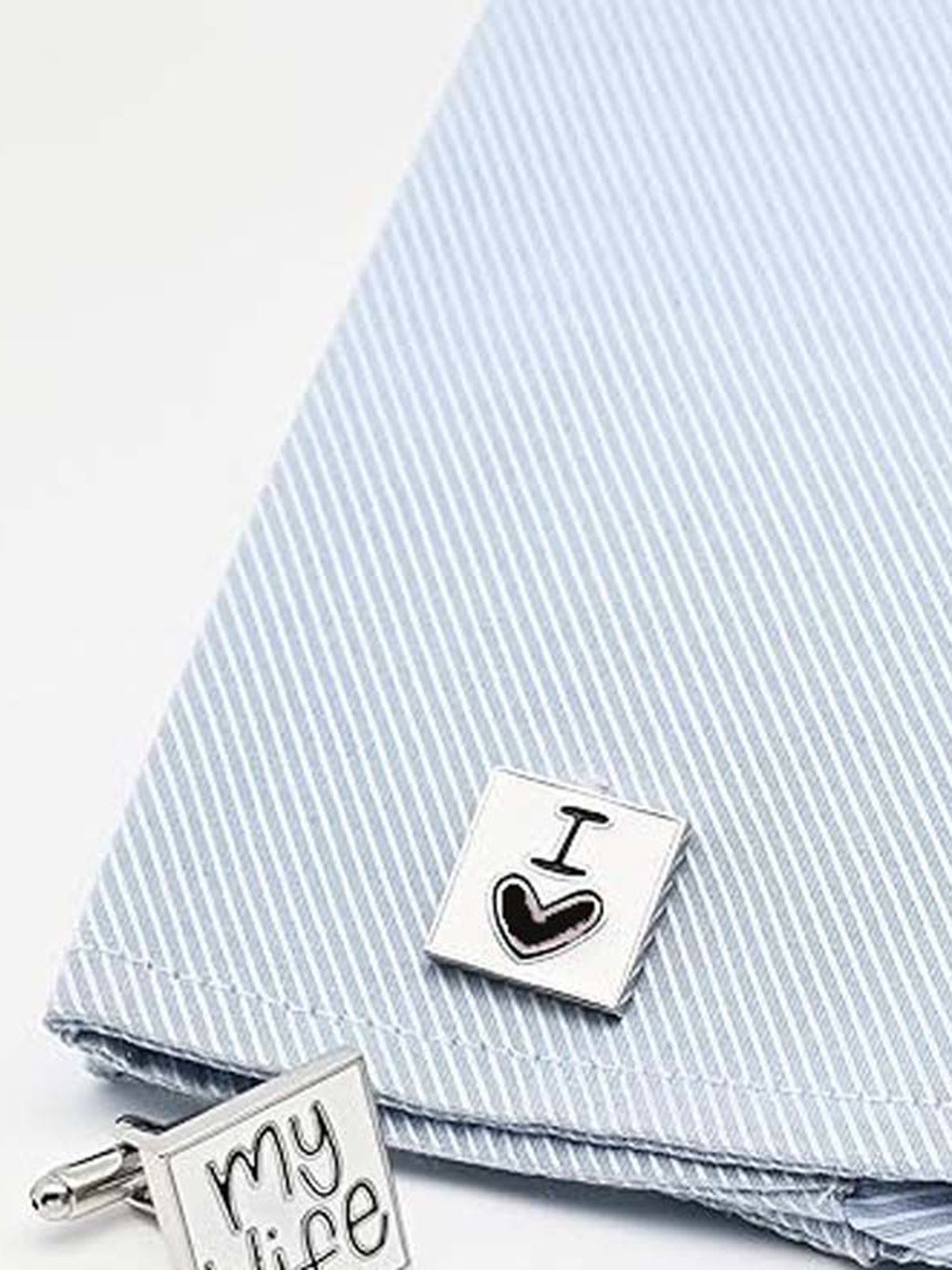 Curren Unisex Set Of 2 Textured Cufflink