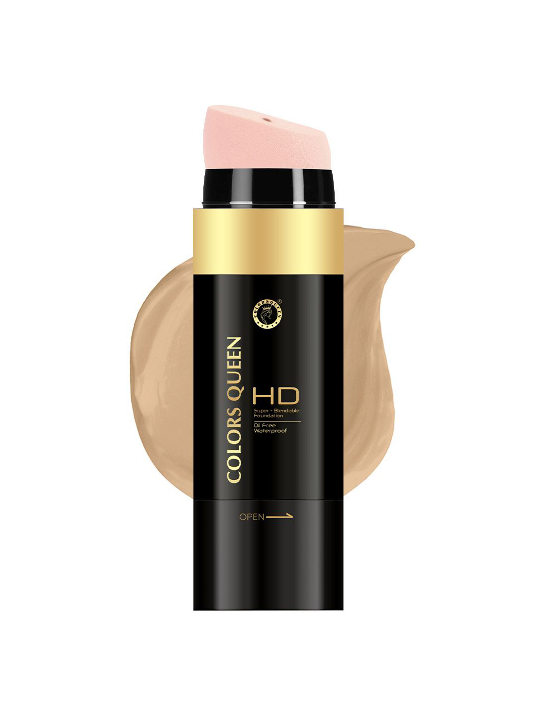 Colors Queen HD Super Blendable Oil Free Waterproof Foundation - Medium Beige - 30 g