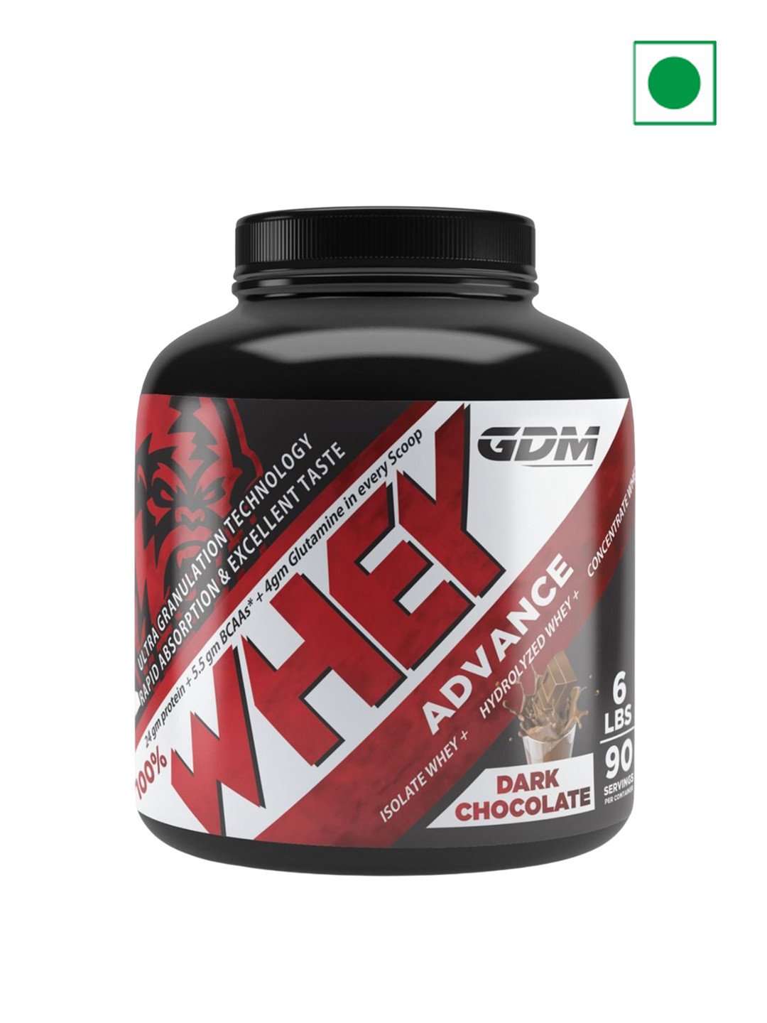 GDM Nutraceuticals LLP Advance Whey Protein - 2.75 Kg Chocolate