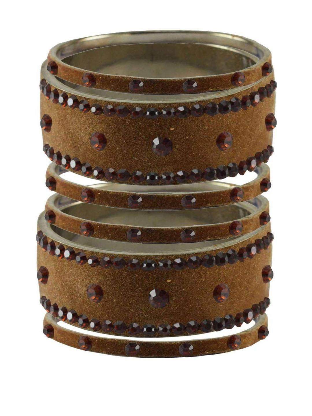 Vidhya Kangan Set Of 6 Stone Studded Bangles