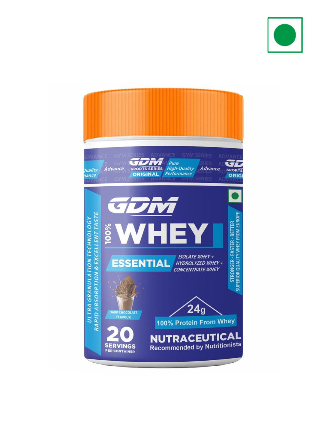 GDM Nutraceuticals LLP Essential Whey Protein - 608 g - Chocolate
