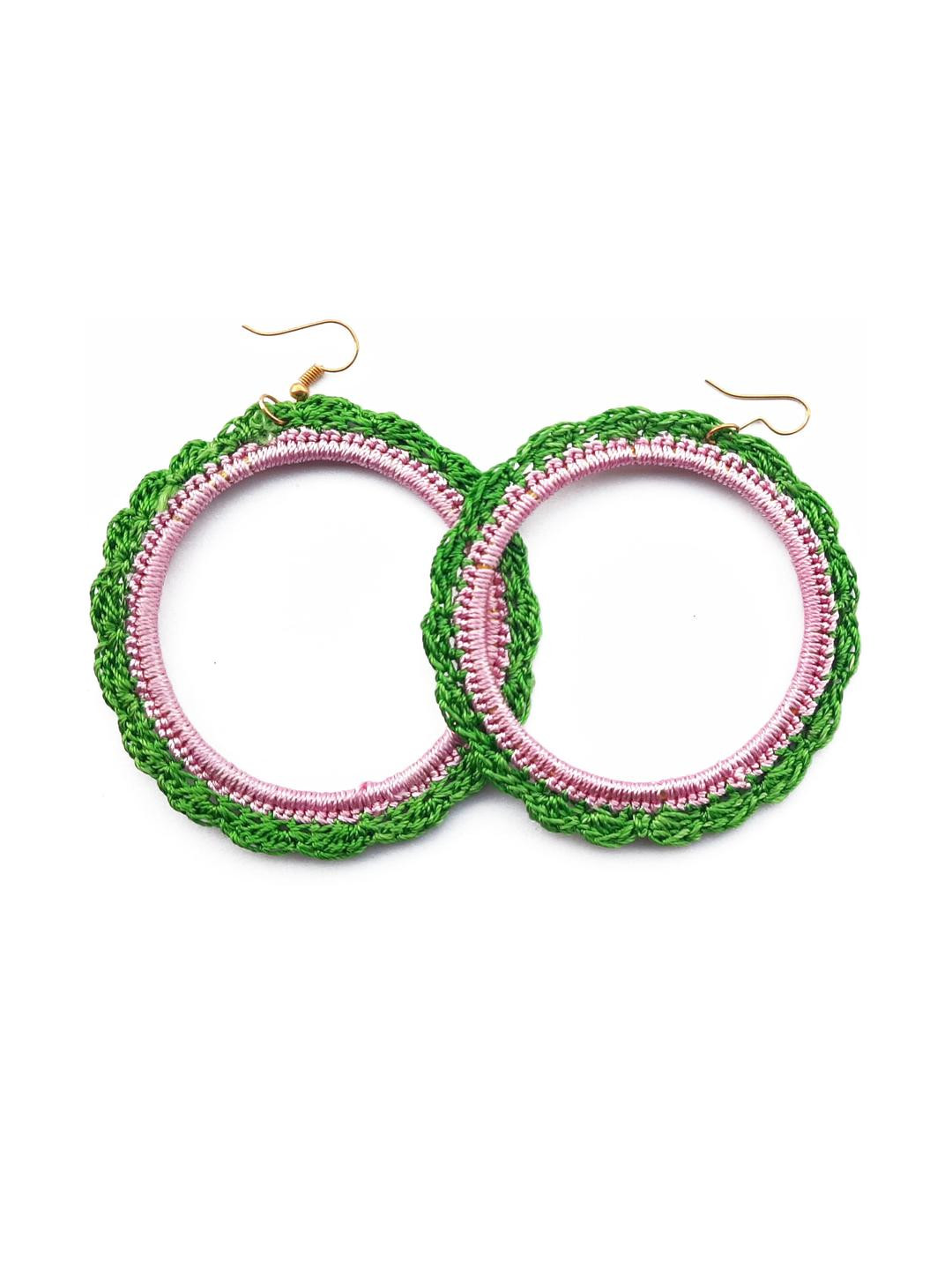 My Little Princess Circular Half Hoop Earrings