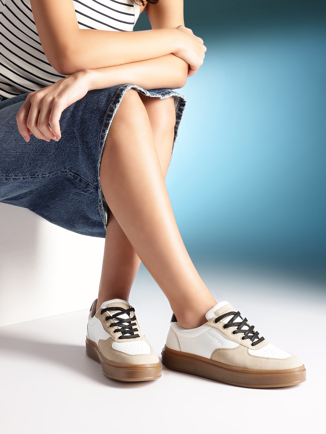 Nautica Women Colourblocked Everyday Sneakers