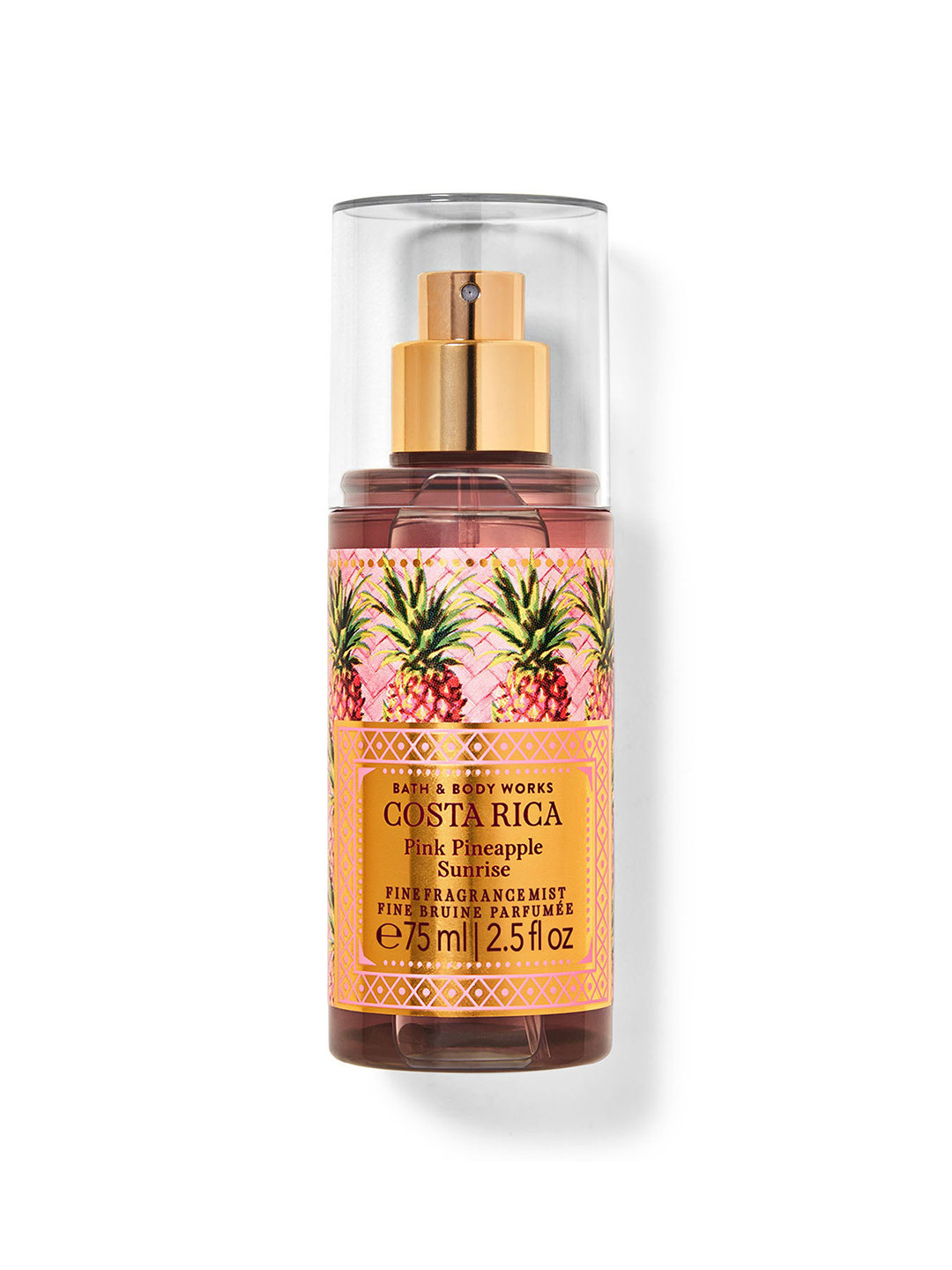 Bath & Body Works Costa Rica Pink Pineapple Sunrise Travel Size Fine Fragrance Mist - 75ml