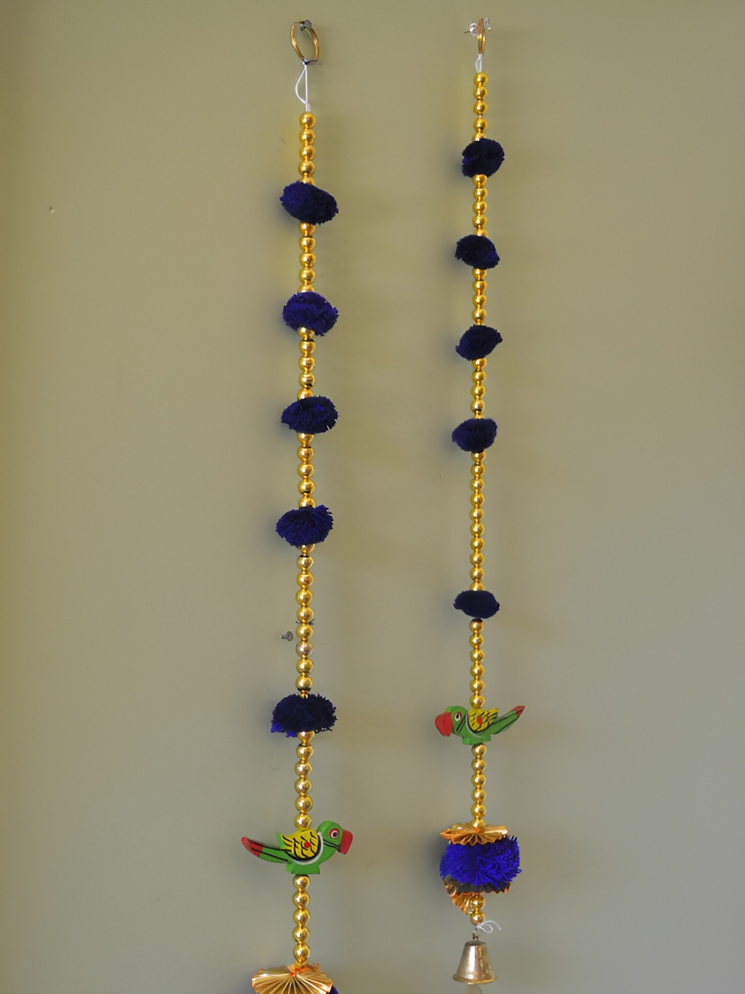 Sellplus 2-Pcs Blue & Yellow Parrot Toran