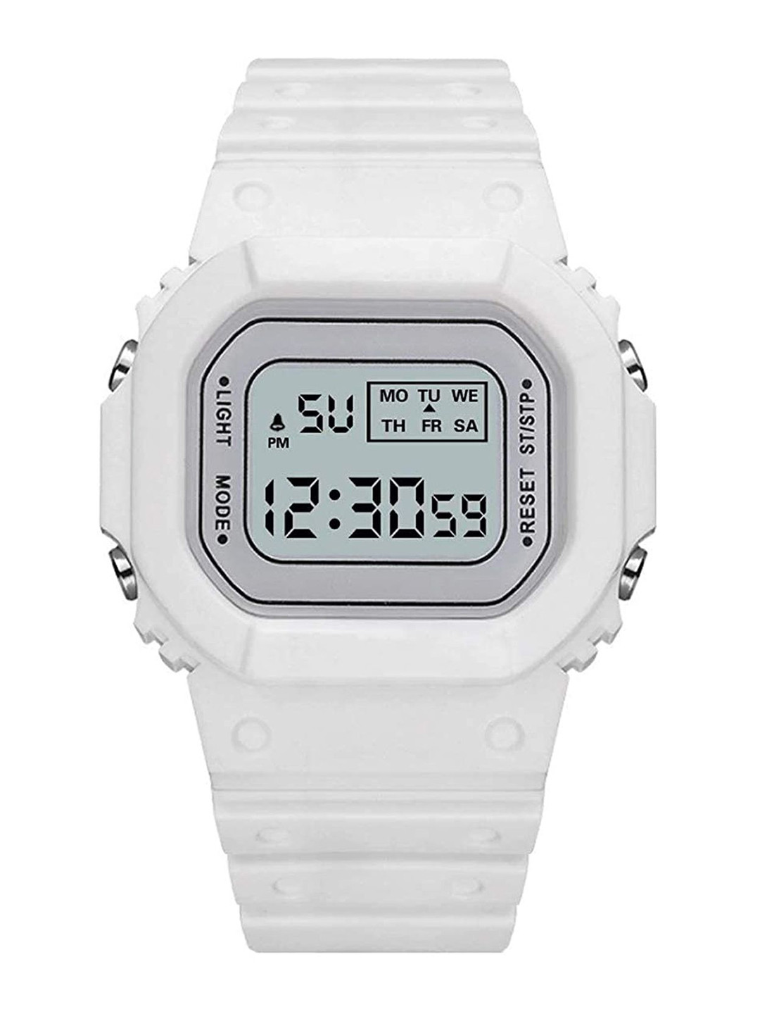 SWADESI STUFF Kids Dial & Straps Digital Automatic Watch CASI WHITE 90