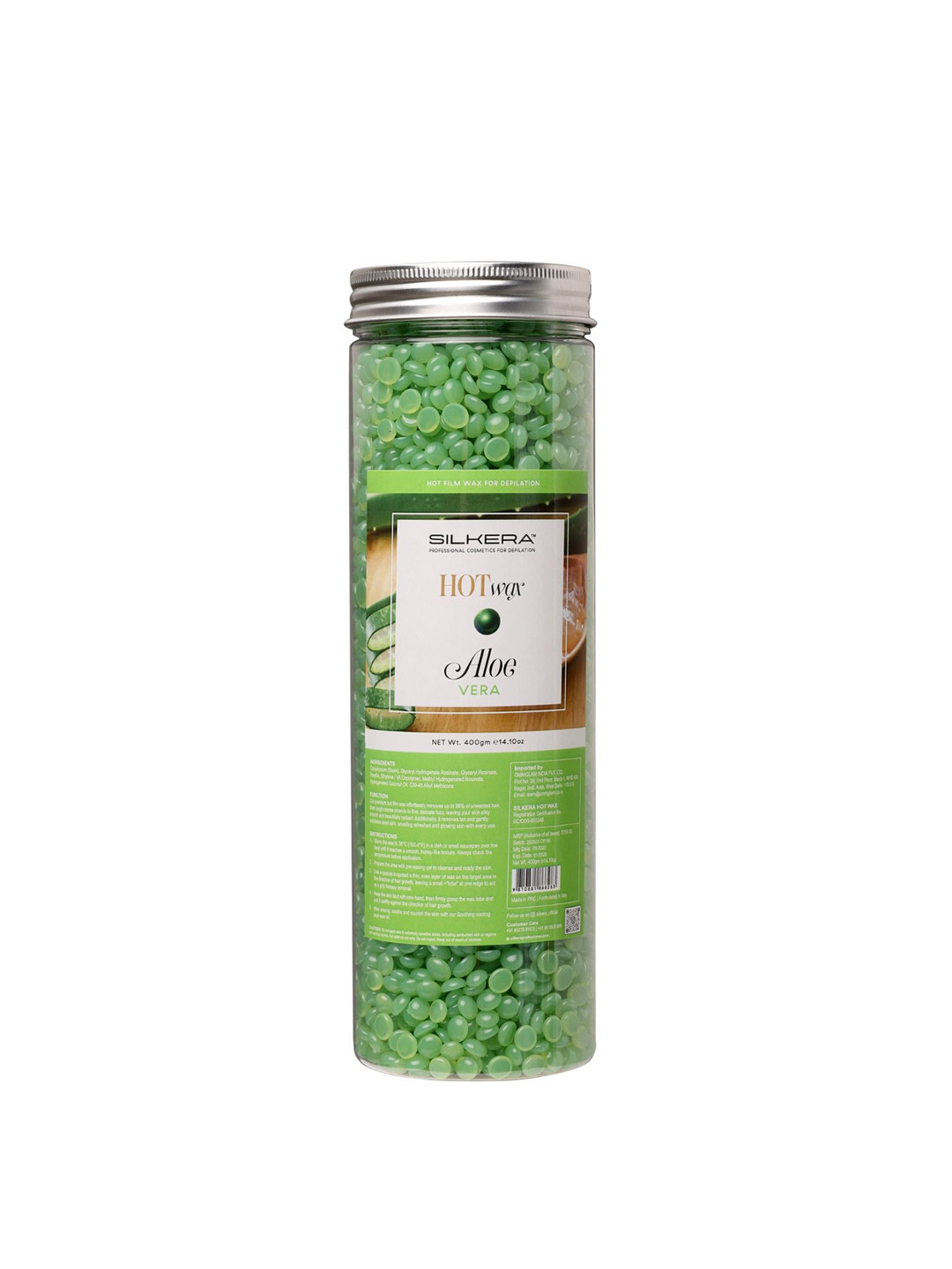 SILKERA Hot Film Wax With Aloevera - 400 g