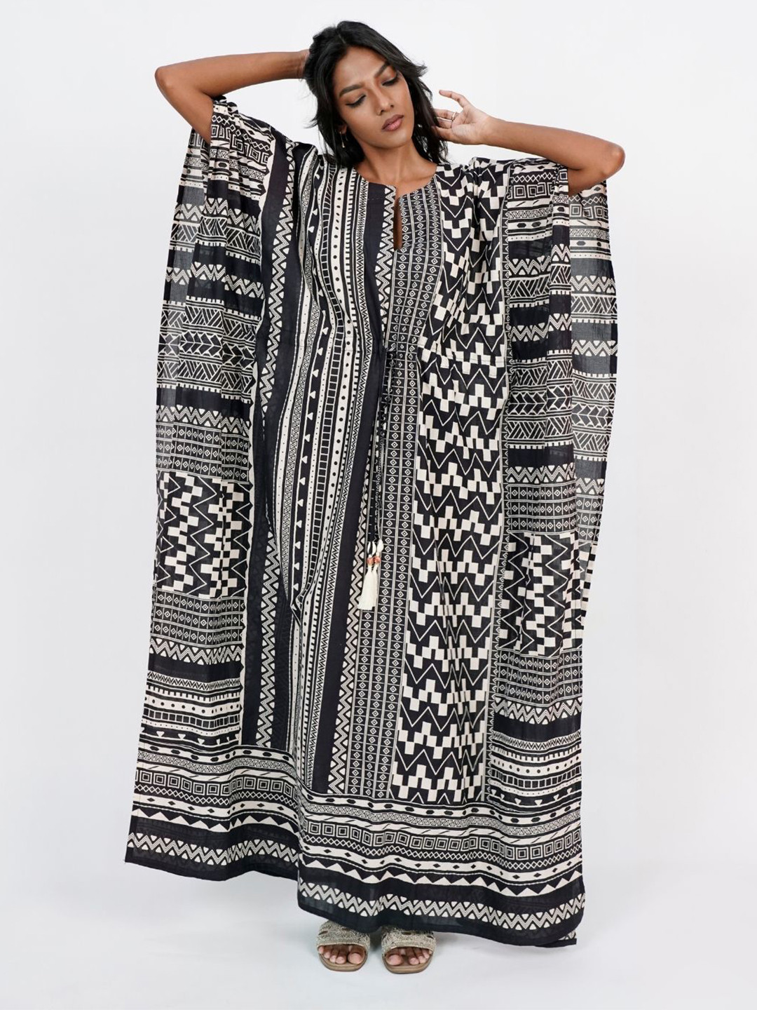 azurina Printed Maxi Nightdress