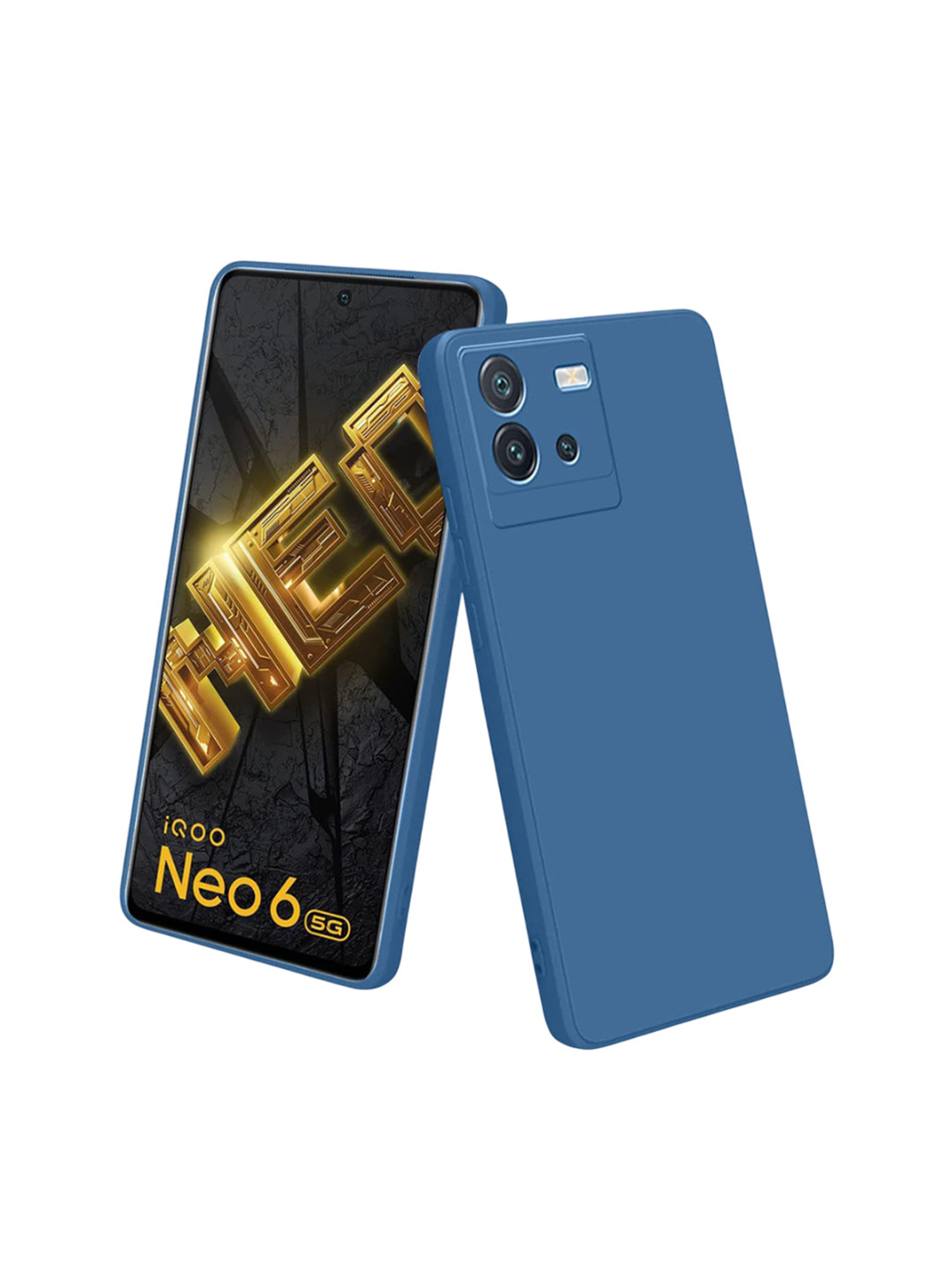 LIRAMARK iQOO Neo 6 5G Silicone Soft Back Cover Case