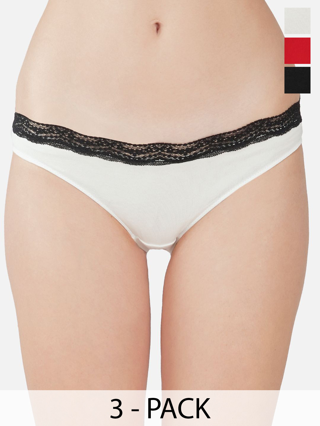 Carlton London Pack of 3 Assorted Hipster Briefs CL-HP-P-ASST1-PO2