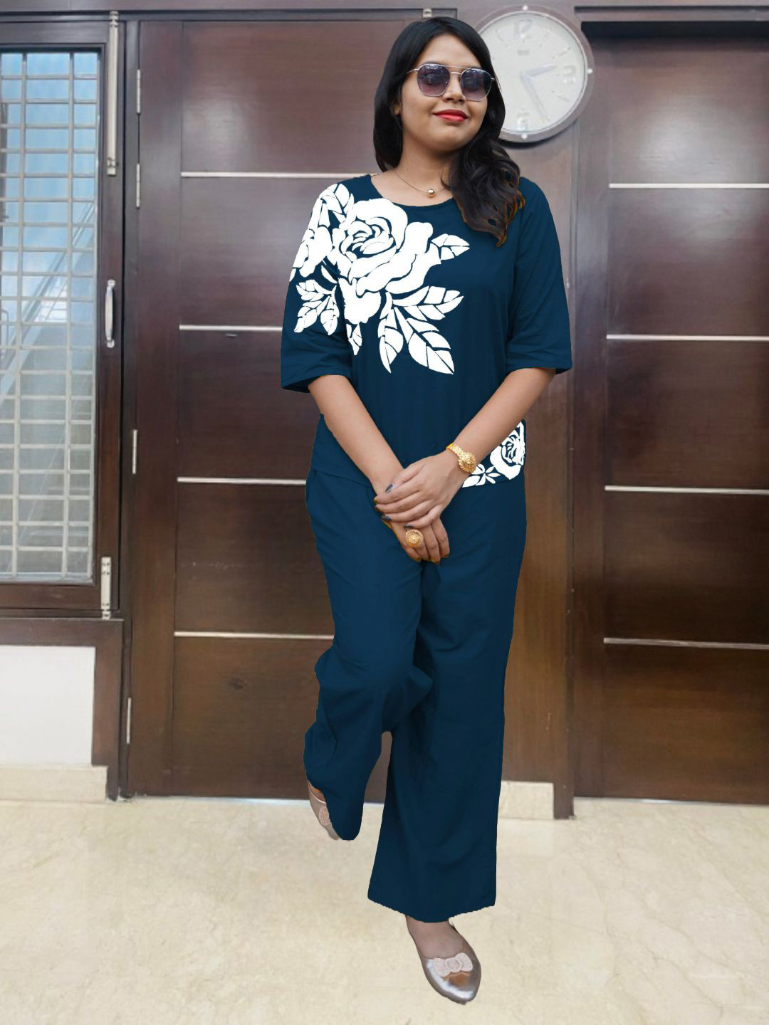 Naida Printed Top & Trousers Co-Ords Set