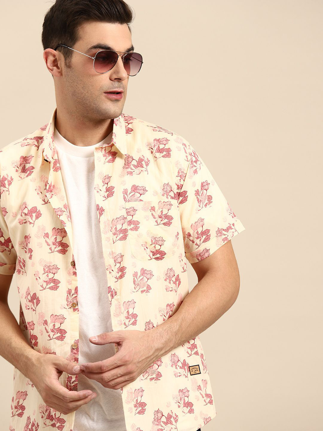 DENNISON Men Block Printed Casual Shirt