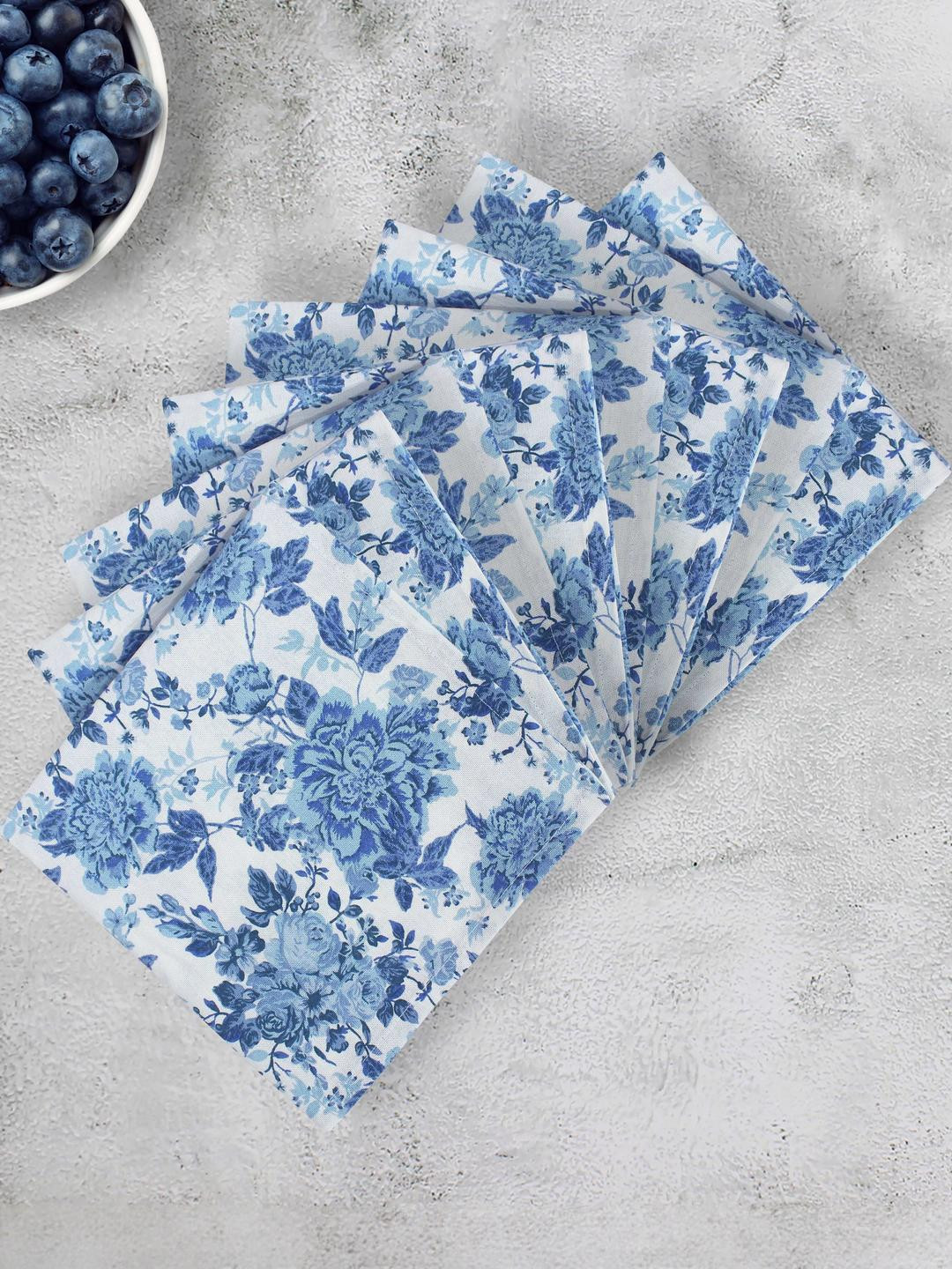 Cotton Candy Pack of 8 Floral Printed Napkins