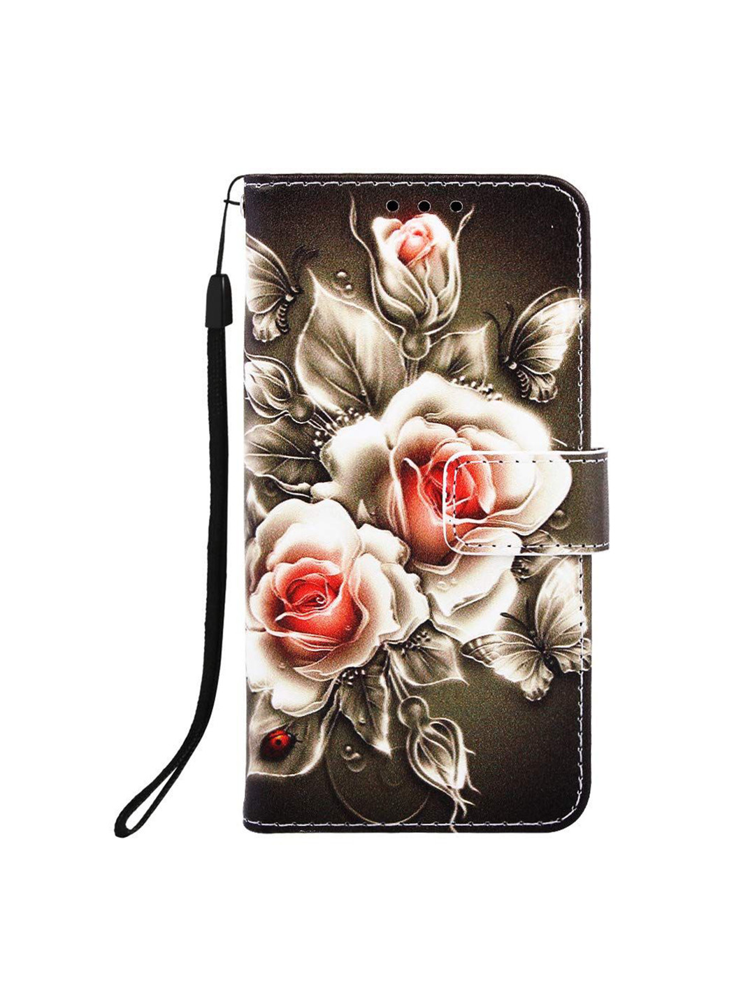 PEEPERLY Floral Printed iPhone 15 Pro Flip Case Mobile Accessories