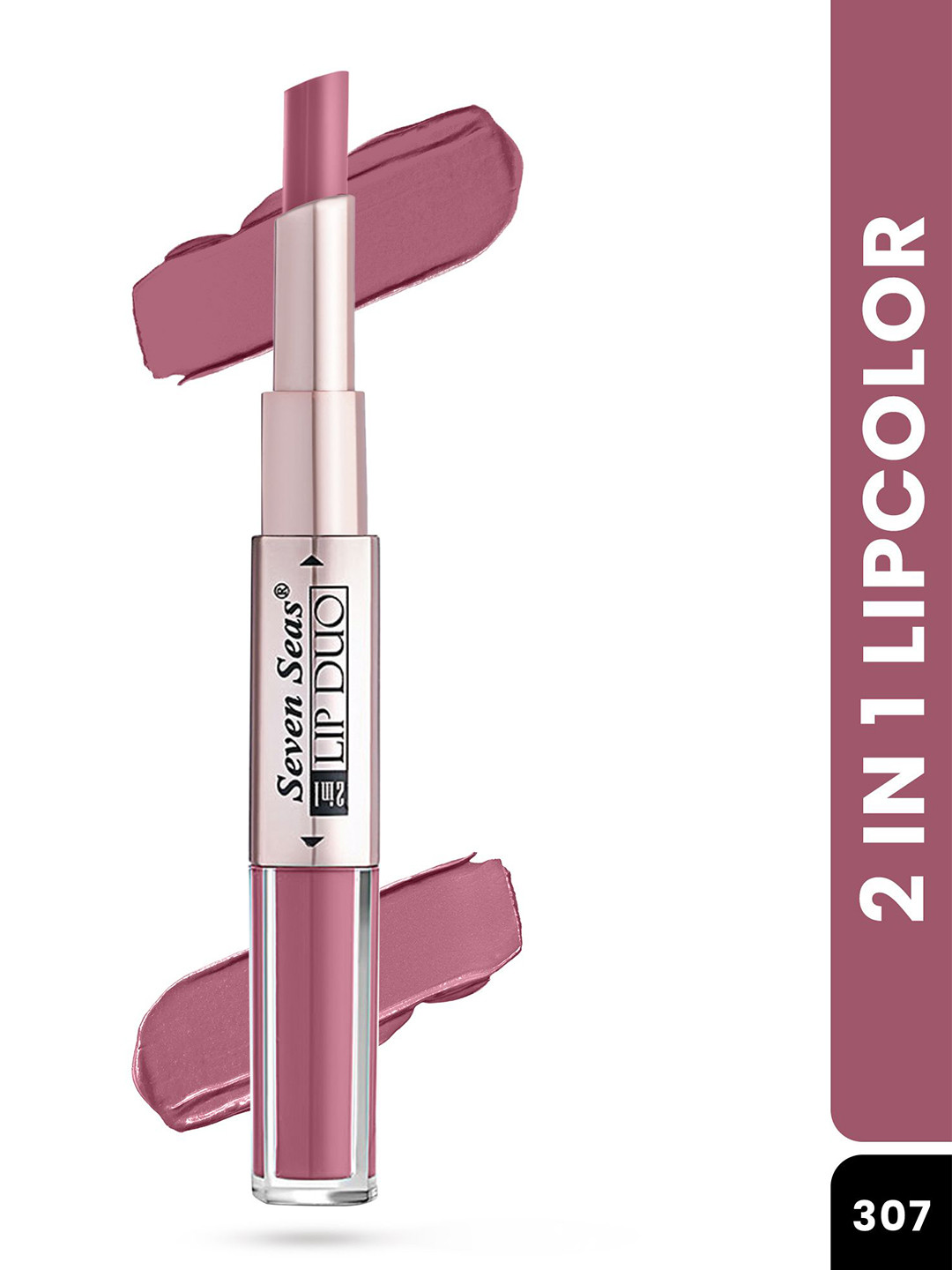 Seven Seas 2 In 1 Lip Duo Matte & Liquid Lipstick - 7 g - Shade - 307
