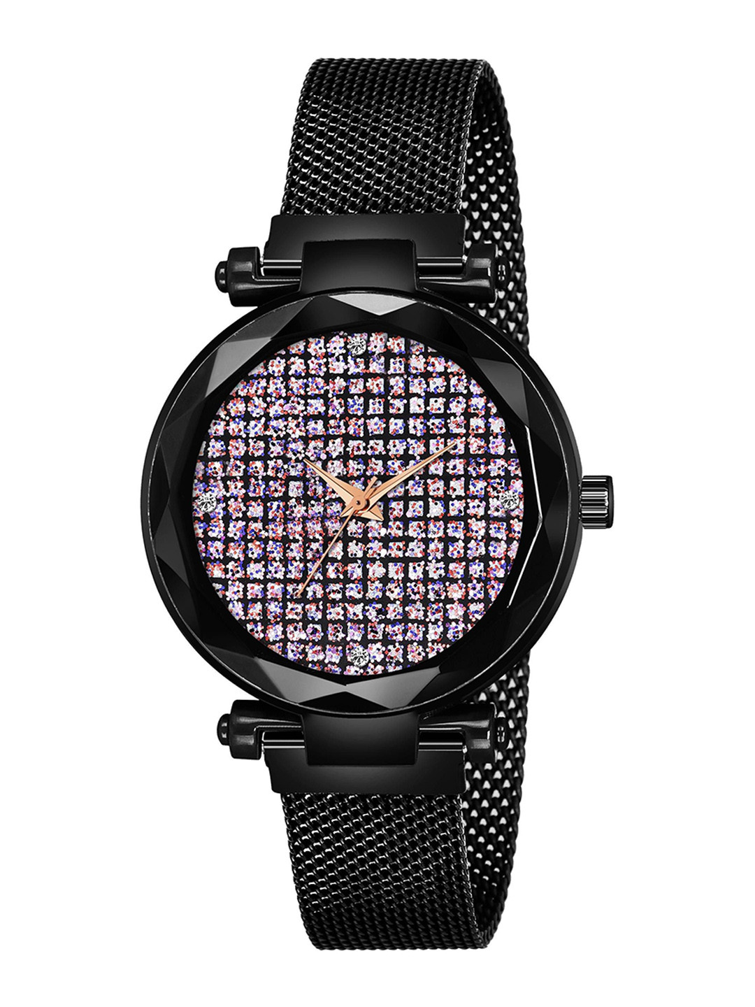 Gopal Shopcart Women Embellished Dial Analogue Watch GR_379_Black_Full Diamouns