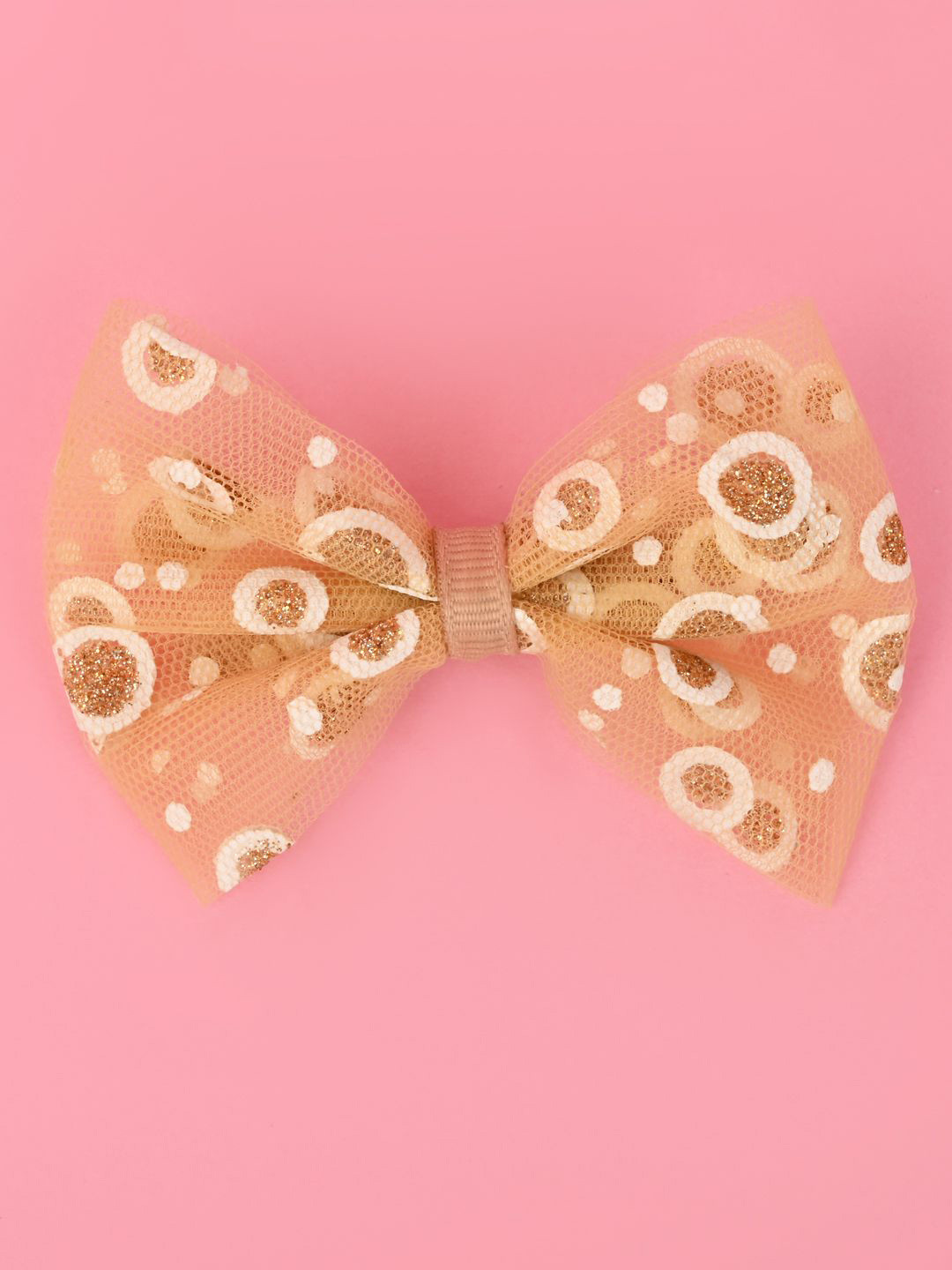Aye Candy Girls Foil Print Bow on Alligator Hair Clip