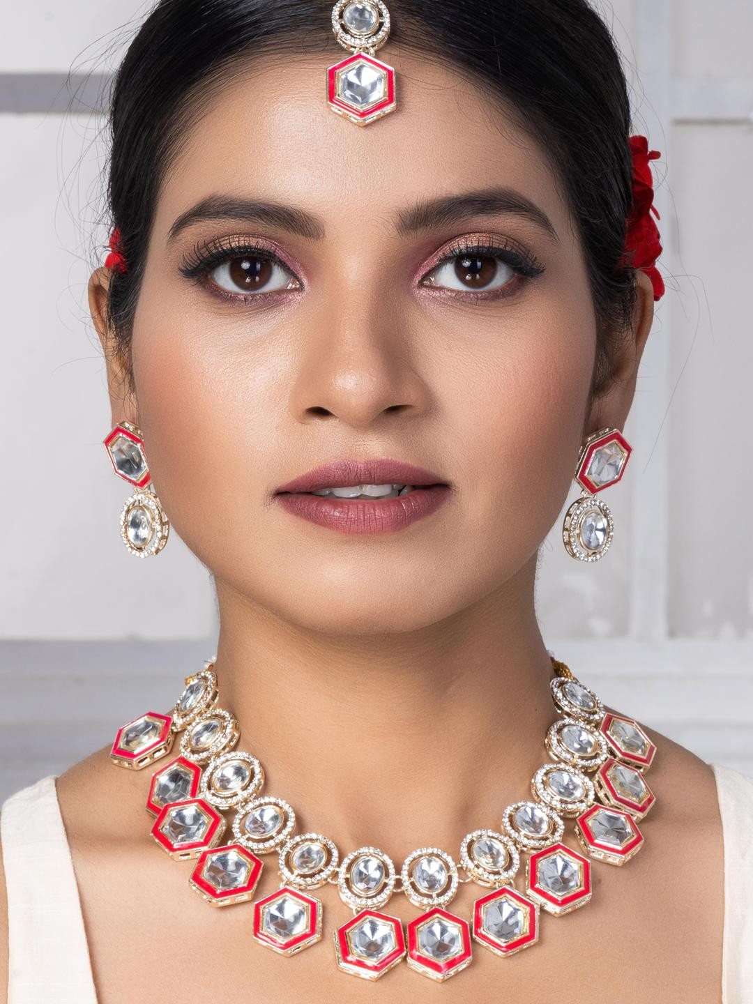 zarmar fashion Women Red Jewellery Set