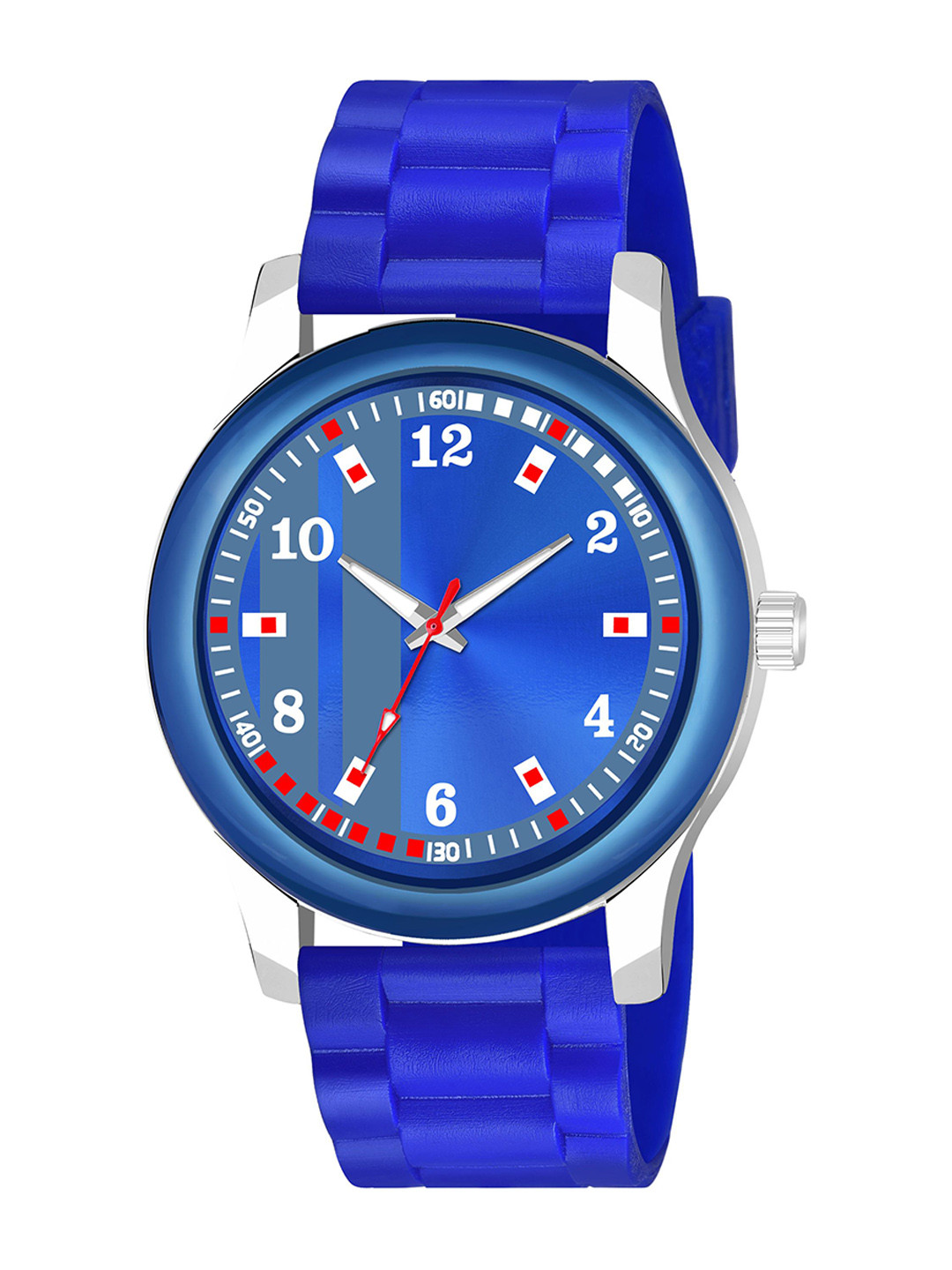 Gopal Shopcart Unisex Printed Round Dial & Straps Analogue Watch B9050 BLUPata NEW CD_F