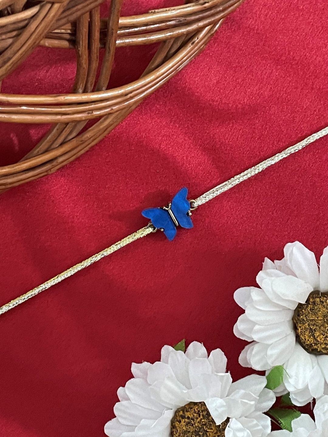 Digital Dress Room Mini Butterfly Charm Thread Rakhi