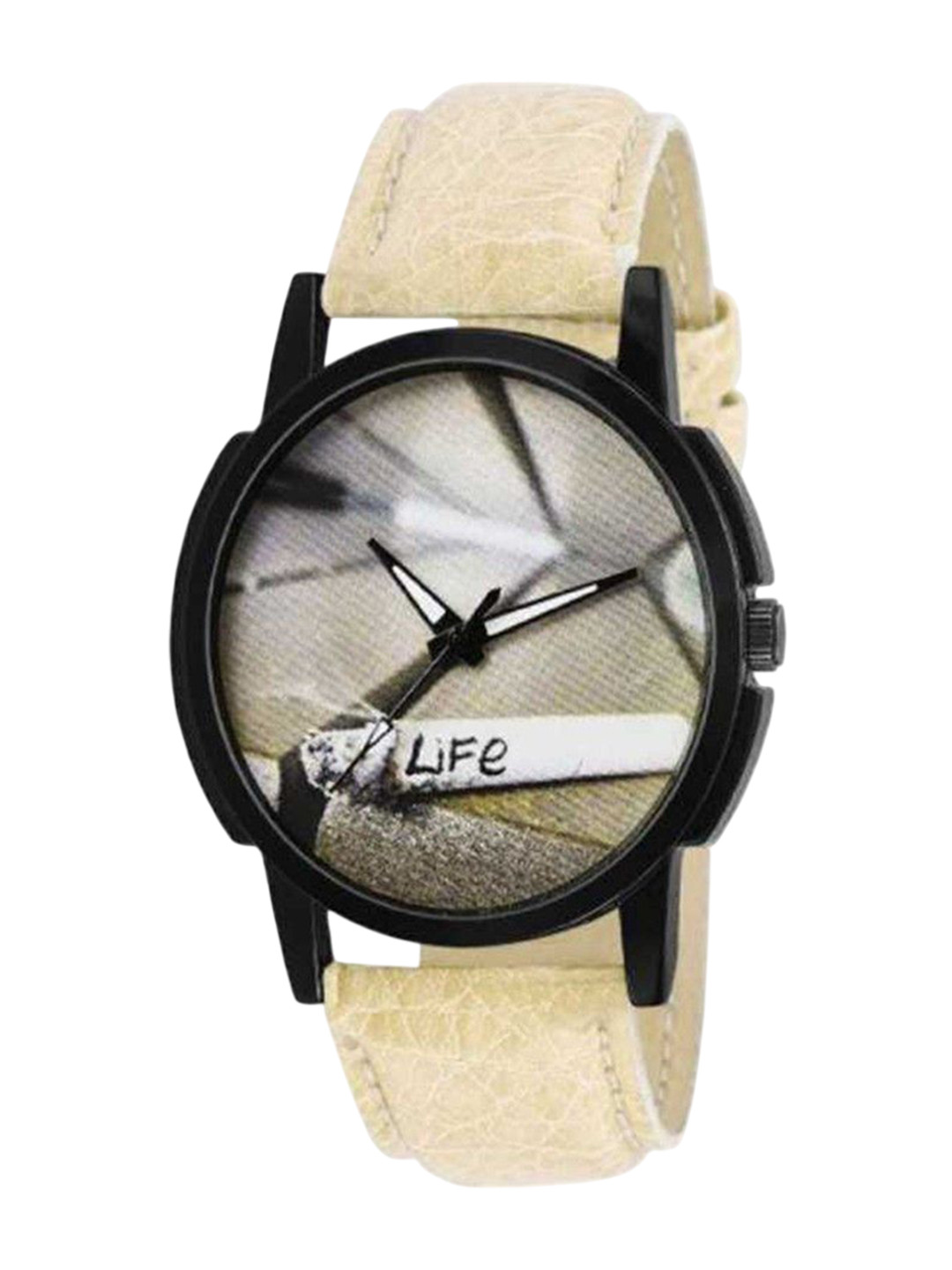 Gopal Shopcart Unisex Printed Dial & Leather Textured Straps Analogue Watch life