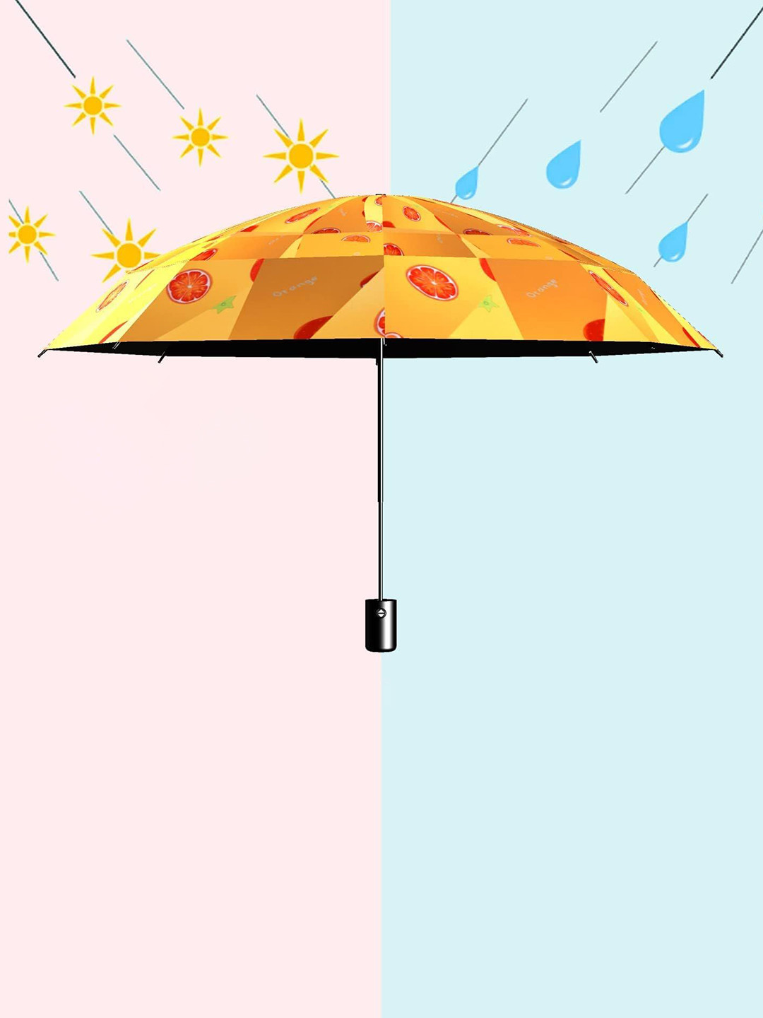 Infispace Geometric Printed Manual 3 Fold Umbrella