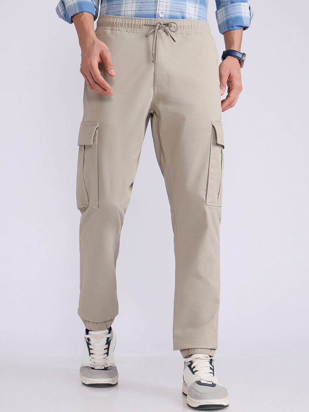 Espanshe Men Quince Beige Jogger Pant