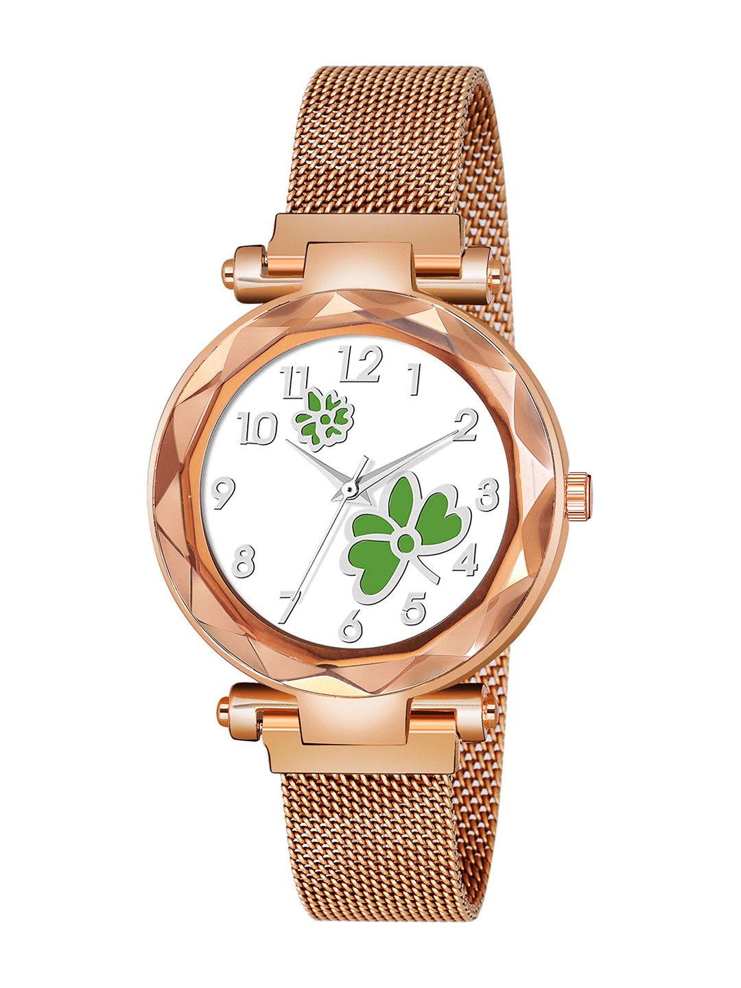 Gopal Shopcart Unisex Printed Dial & Straps Analogue Watch GR_379_Gold_315 Green Dial
