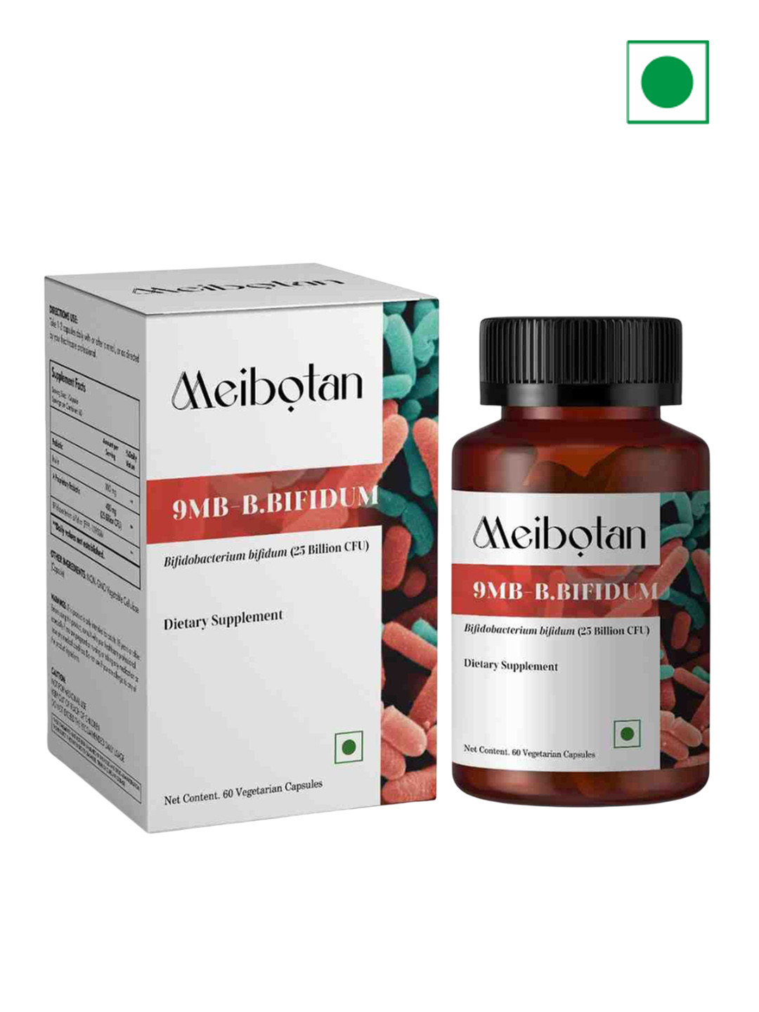Meibotan Bifidobacterium Bifidum 25 Billion Support Digestion & Immunity - 60 Capsules