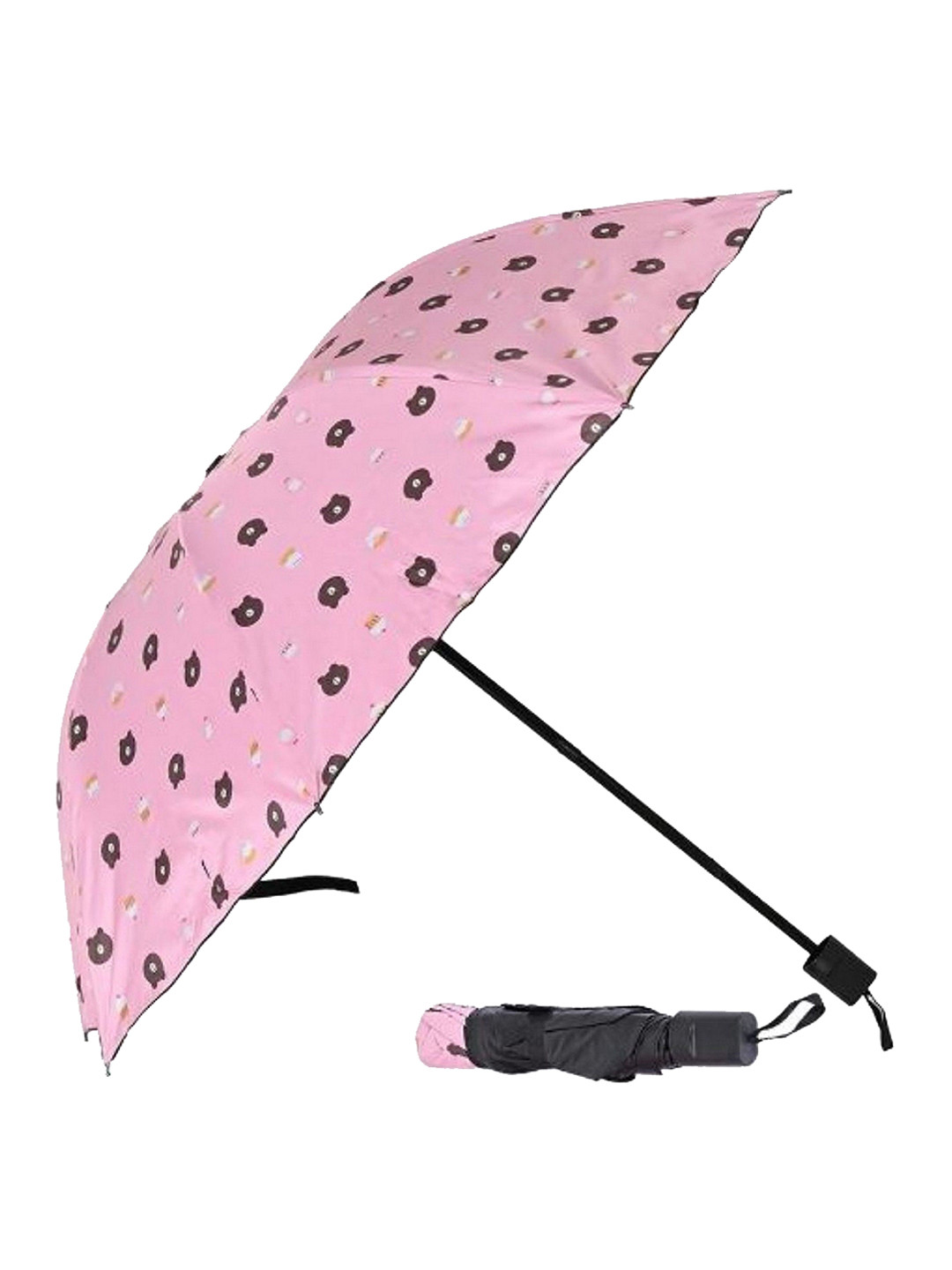Infispace Cartoon Characters Printed Manual 3 Fold Umbrella