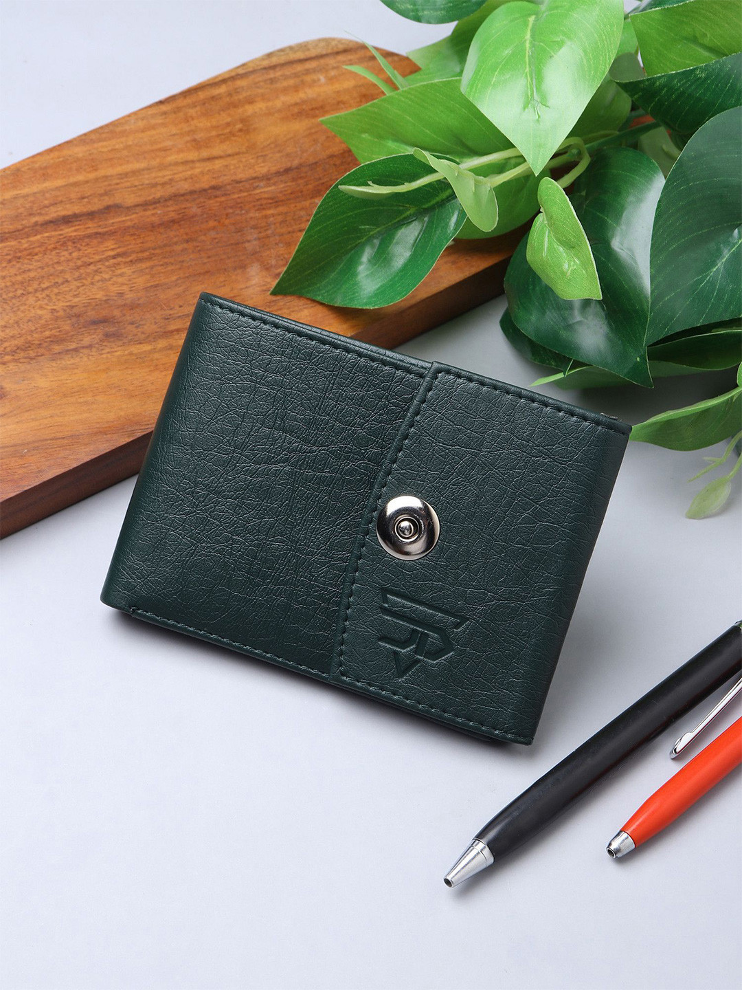 JND Men Textured Three Fold Wallet