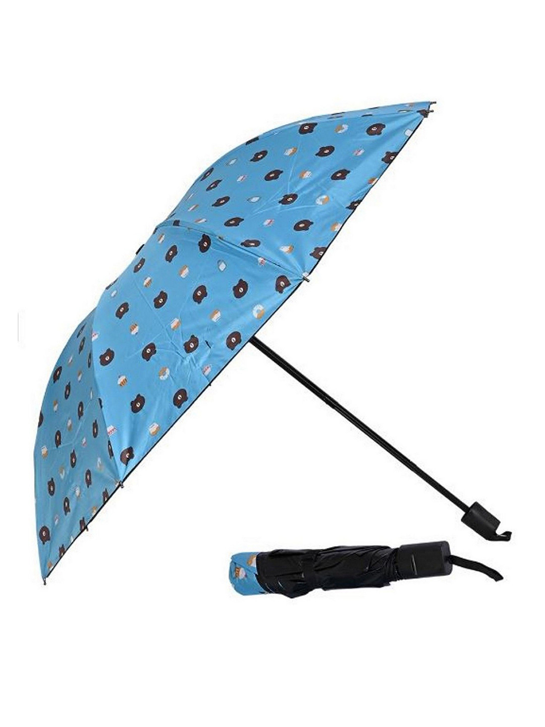 Infispace Cartoon Characters Printed Manual 3 Fold Umbrella