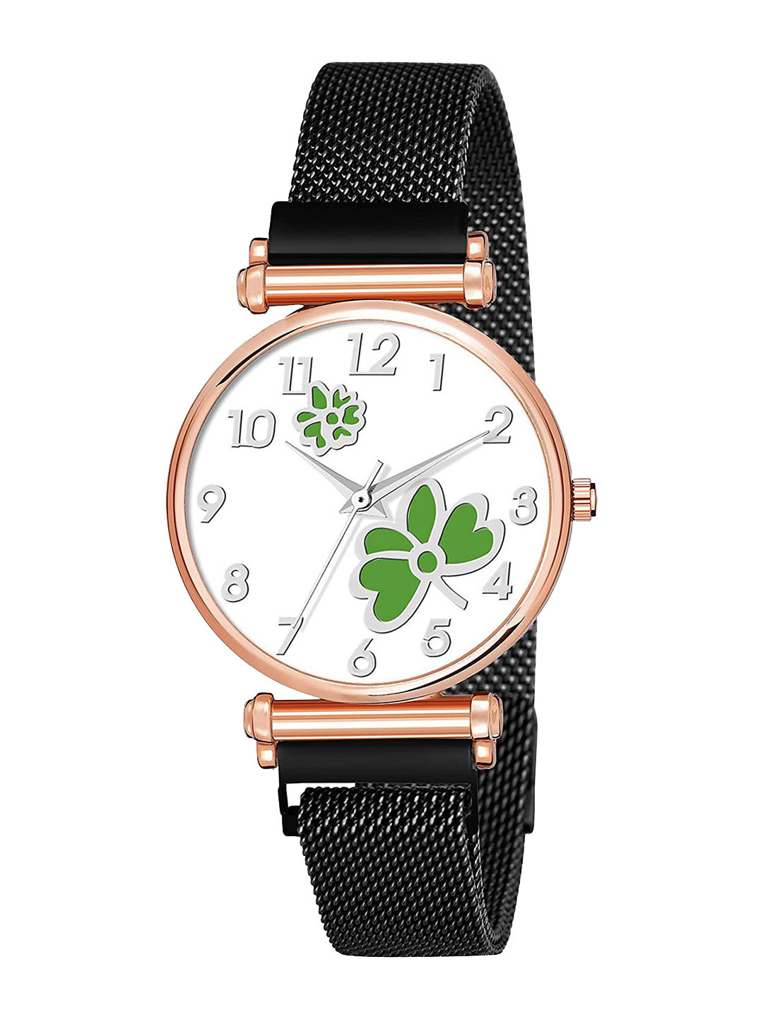 CSAMON Women Printed Dial & Bracelet Style Analogue Watch Csamon_34_Black 315 Green Dial