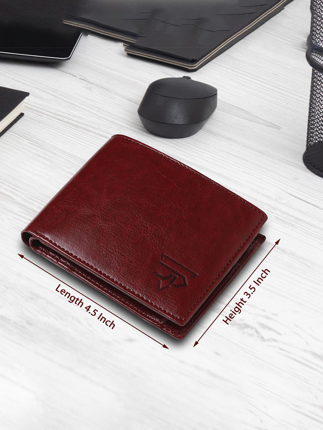 JND Men Textured Two Fold Synthetic Leather Wallet