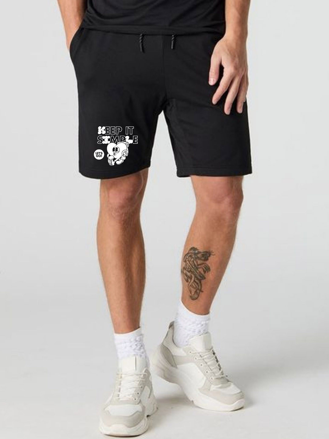 FABSTIEVE Men Keep It Simple Printed Cotton Low-Rise Shorts